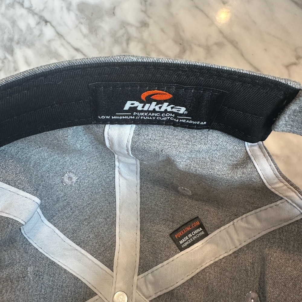 Gray Embroidered Baseball Cap - Picture 3 of 3